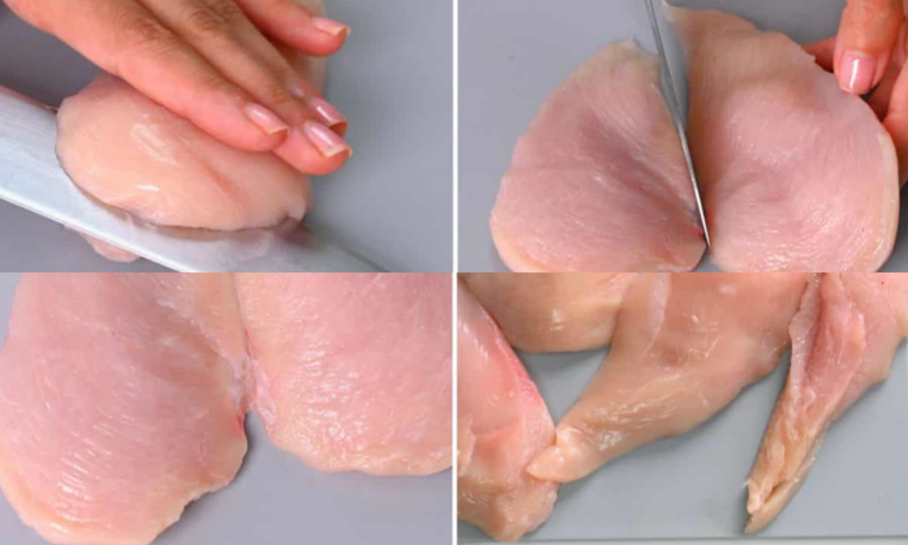 slice chicken piece